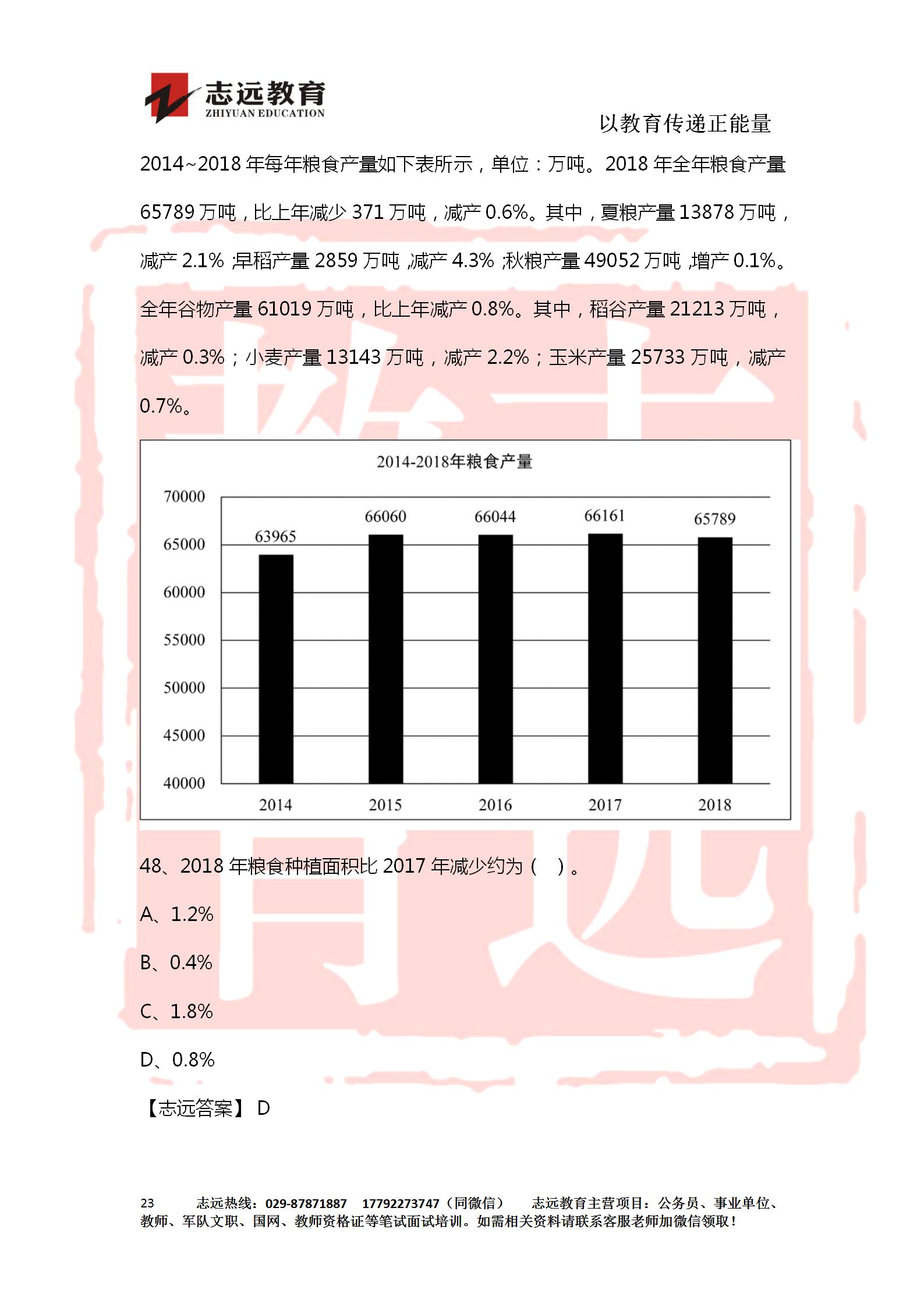 對(duì)答案！2020年軍隊(duì)文職《公共科目》【志遠(yuǎn)考生回憶版】(圖23)